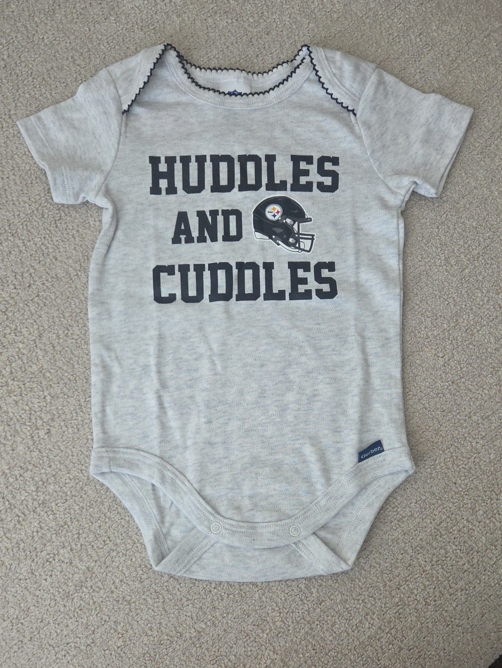 Gerber Pittsburgh Steelers Baby Onesie 6-12 Months